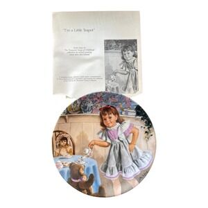 Reco International I'm a Little Teapot Collector Plate John McClelland 1986 COA